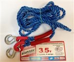 1062КАП, Трос буксировочный "БУРЛАК" канат (10т, 2 карабина, 6 м) в пакете , АКСЕССУАРЫ