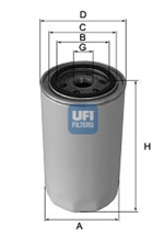 23.446.00, Фильтр UFI 23.446.00 Масляный spin-on, UFI