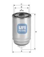 24.408.00, Фильтр UFI 24.408.00 Дизельный, UFI