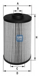 25.038.00, Фильтр UFI 25.038.00 Масляный картридж, UFI