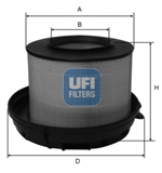 27.639.00, Фильтр UFI 27.639.00 Воздушный, UFI