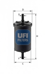 31.948.00, Фильтр UFI 31.948.00 Бензиновый, UFI