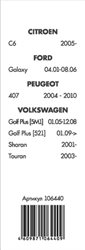 106440, Щётки стеклоочистителя бескаркасные 2 шт. 700+700мм. Citroen/Ford/Peugeot/VW, AutoStandart,   106440, AUTOSTANDART