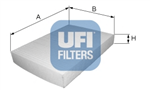 53.112.00, Фильтр UFI 53.112.00 Салонный, UFI