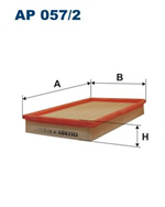 AP057/2, Filtron AP 057/2 Фильтр воздушный, FILTRON