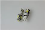 902399, Автолампа светодиод А 12v 5W (белая, бесцок.W5W.Т10-5 SMD size 5050)  Nord Yada 902399, NORD YADA