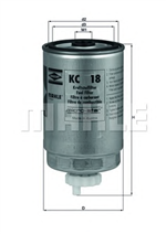 KC18, Фильтр топливный KNECHT KC18, KNECHT
