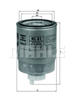 KC51, Фильтр топливный KNECHT KC51, KNECHT
