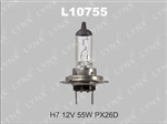 L10755, Лампа галогеновая H7 12V 55W PX26D L10755, LYNXAUTO
