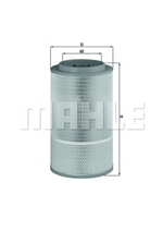 LX1627, Фильтр воздушный KNECHT LX1627, KNECHT