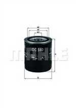 OC540, Фильтр масляный KNECHT OC540, KNECHT