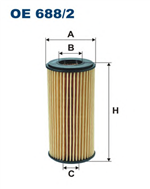 OE688/2, Filtron OE 688/2 Фильтр масляный, FILTRON