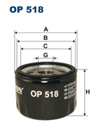 OP518, Filtron OP 518 Фильтр масляный, FILTRON