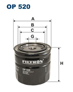 OP520, Filtron OP 520 Фильтр масляный, FILTRON