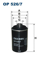 OP526/7, Filtron OP 526/7 Фильтр масляный, FILTRON