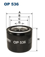 OP536, Filtron OP 536 Фильтр масляный, FILTRON