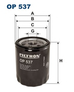 OP537, Filtron OP 537 Фильтр масляный, FILTRON