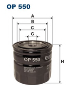 OP550, Filtron OP 550 Фильтр масляный, FILTRON