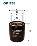 OP558, Фильтр масляный OP558 FILTRON OP558, FILTRON