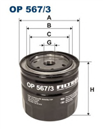 OP567/3, Filtron OP 567/3 Фильтр масляный, FILTRON