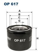 OP617, Filtron OP 617 Фильтр масляный, FILTRON