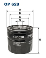 OP628, Filtron OP 628 Фильтр масляный, FILTRON