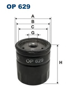 OP629, Filtron OP 629 Фильтр масляный, FILTRON