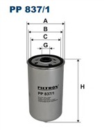 PP837/1, Filtron PP 837/1 Фильтр топливный, FILTRON