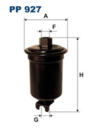 PP927, Filtron PP 927 Фильтр топливный, FILTRON