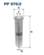 PP976/2, Filtron PP 976/2 Фильтр топливный, FILTRON